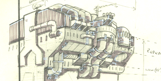 Original factory concept sketches