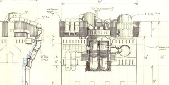 Front elevation sketch